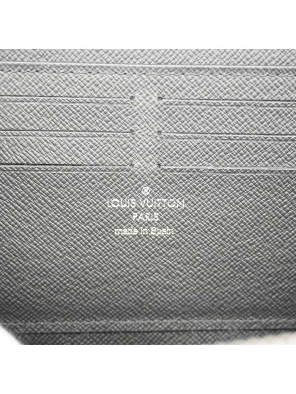 Louis Vuitton Wallet Damier Graphite Zippy Dragonne Black Gray